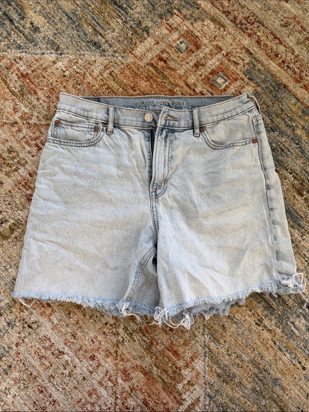 American Eagle Outfitters Light Blue Denim Cutoff Shorts